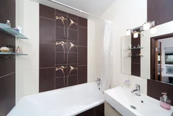 Bathroom in a panel house design photo