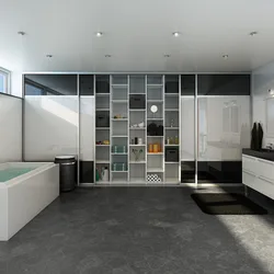Үлкен дизайн ванна шкафы