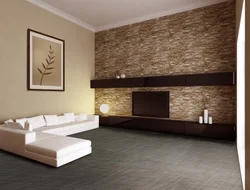 Decorative design of walls in an apartment