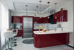 Cherry Kitchen Design Photo