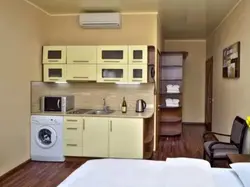 Dorm kitchen interior photo