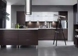 Combination With Wenge Color In The Kitchen Interior