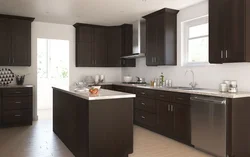 Combination With Wenge Color In The Kitchen Interior
