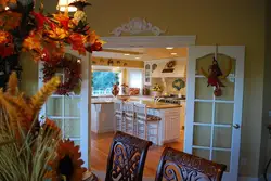 Autumn decor in the kitchen photo