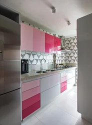 Интерьер Кухни С Розовой Плиткой