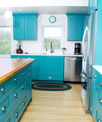Кухня морского цвета фото
