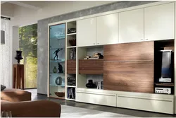 Living Room Wall Photo In A Modern Style With A Wardrobe