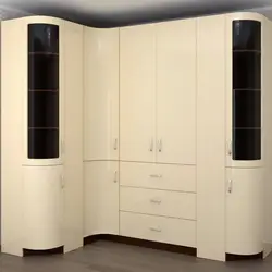Угловые шкафы в гостиной в интерьере фото