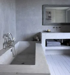 Microcement in the bathroom photo design