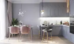 Gray pink kitchens photo