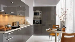 Stylish gray kitchen design
