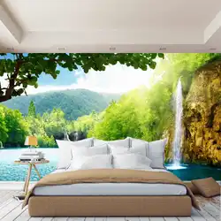 Bedroom design with wallpaper 3