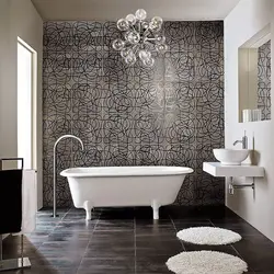Quartz Vinyl Tiles In The Bathroom On The Walls Design