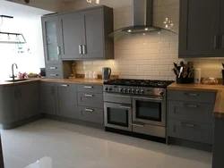 Color Combination In The Kitchen Interior Gray Brown