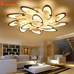 LED chandeliers in the living room interior