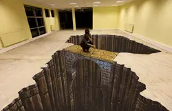 3D drawings in the bathroom photo
