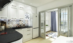 Kitchen design 27 sq m