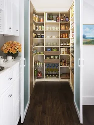 Kitchen Design With Pantry In Apartment