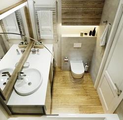 Bathroom interior 3 by 2 meters