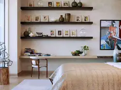 Beautiful Shelves In The Bedroom Photo