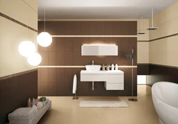 Фото плитки ванных комнат в коричневых тонах