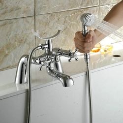 Photo of a water tap in the bathroom