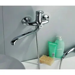Photo of a water tap in the bathroom