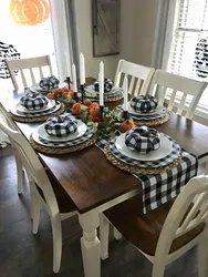 How to decorate a kitchen table photo