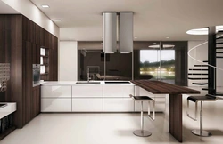 Interior design of kitchens and kitchen sets