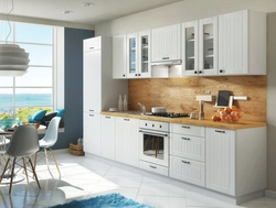 Interior design of kitchens and kitchen sets