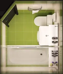 Дызайн інтэр'ер ваннага пакоя з памерамі