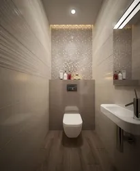 Bir mənzildə açıq rənglərdə tualet dizaynı
