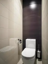 Toilet design in light colors in an apartment