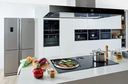 Built-In Appliances In The Kitchen Interior Real Photo
