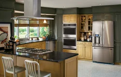 Built-In Appliances In The Kitchen Interior Real Photo