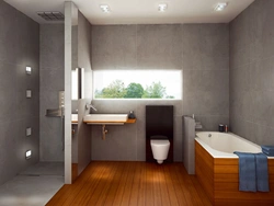 Bath With Toilet Installation Photo
