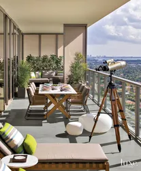 Open balconies in apartments design photo