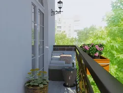 Дызайн вокнаў на балконе ў кватэры фота