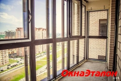 Design of windows on the balcony in the apartment photo
