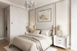 Bright bedroom with white furniture photo