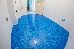 Bathroom floor self-leveling photo
