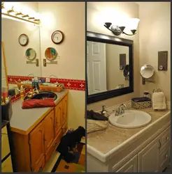 Кафель в ванной фото до и после