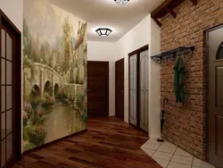 Decoration Of One Wall In The Hallway Photo