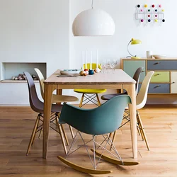 Photos of kitchen tables and chairs in kitchen interiors