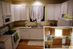 Перекрасить кухню фото до и после