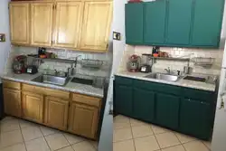 Repainting kitchen before and after photos