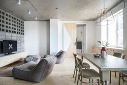 Concrete Ceiling In Apartment Design