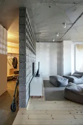 Бетонный потолок в квартире дизайн