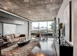 Бетонный потолок в квартире дизайн