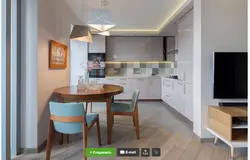 Table in kitchen living room design